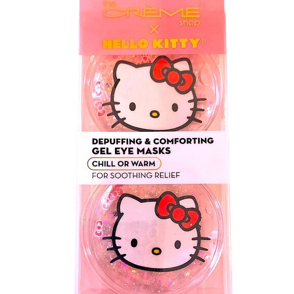 Hello Kitty Depuffing Comforting Gel Eye Masks,Set of 2, Reusable & Cruelty Free - Picture 1 of 3